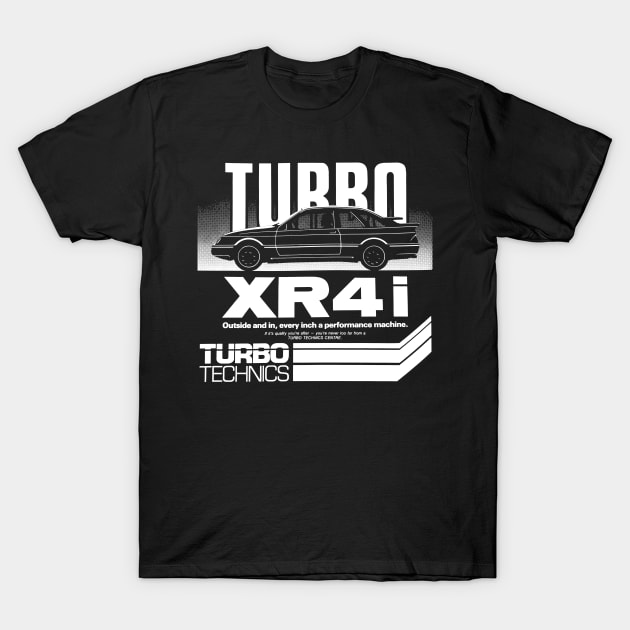 FORD SIERRA XR4i - advert T-Shirt by Throwback Motors